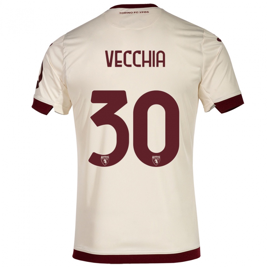 Homem Camisola Marco Dalla Vecchia #30 Champanhe Alternativa 2023/24 Camisa