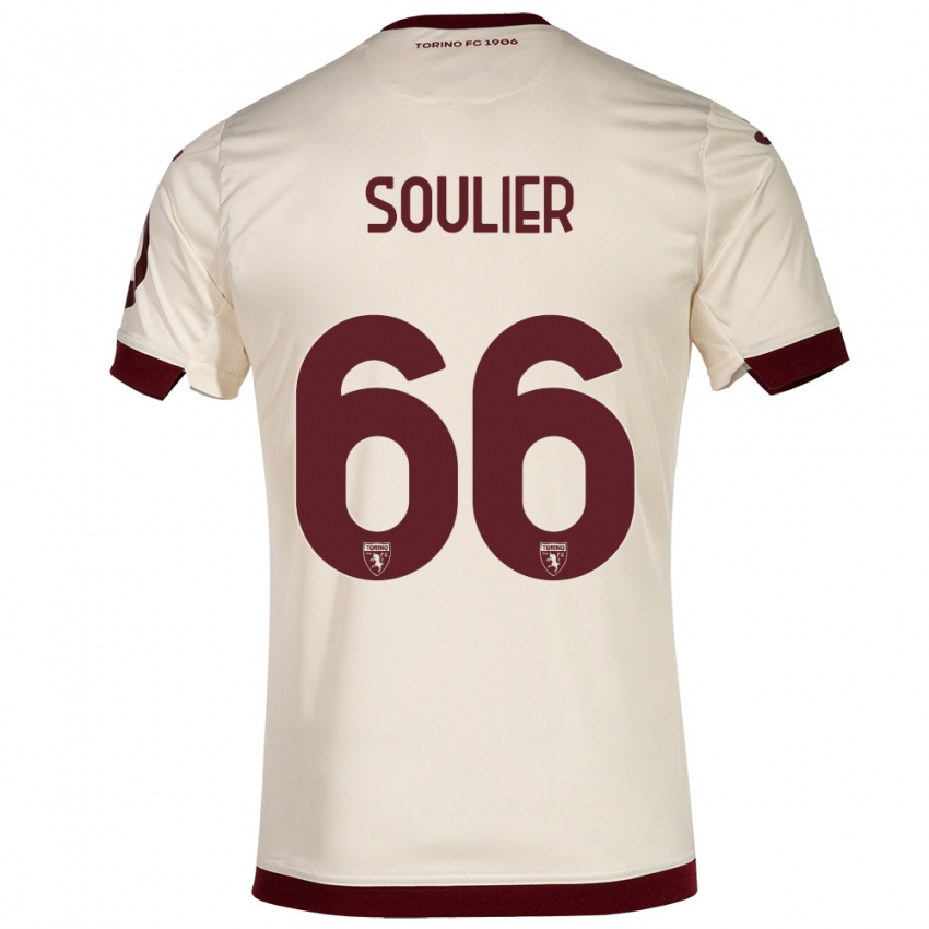 Homem Camisola Evan Soulier #66 Champanhe Alternativa 2023/24 Camisa