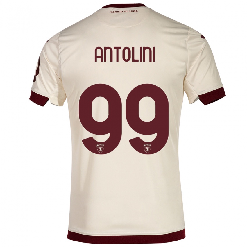 Homem Camisola Jacopo Antolini #99 Champanhe Alternativa 2023/24 Camisa