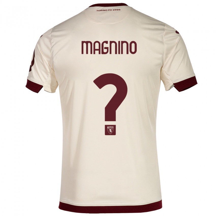 Homem Camisola Emanuele Magnino #0 Champanhe Alternativa 2023/24 Camisa