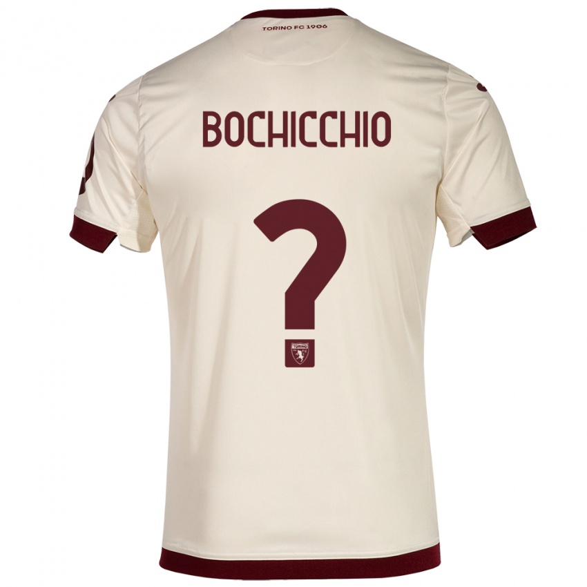 Homem Camisola Francesco Bochicchio #0 Champanhe Alternativa 2023/24 Camisa