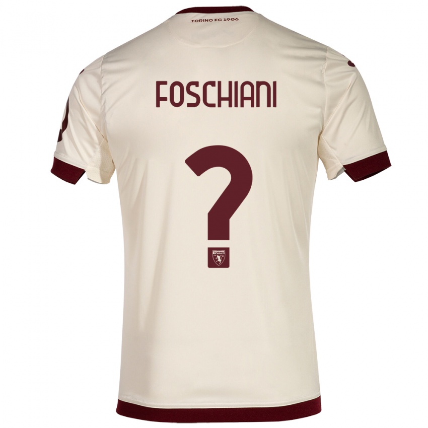 Homem Camisola Francesco Foschiani #0 Champanhe Alternativa 2023/24 Camisa