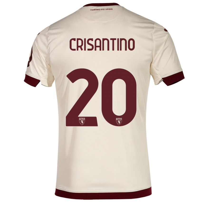 Homem Camisola Giulia Crisantino #20 Champanhe Alternativa 2023/24 Camisa