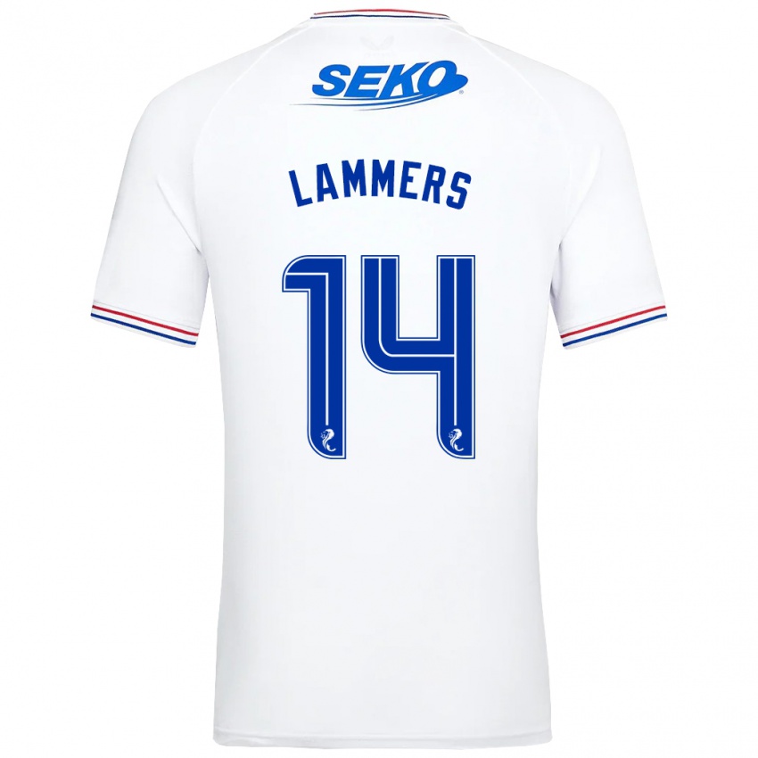 Homem Camisola Sam Lammers #14 Branco Alternativa 2023/24 Camisa