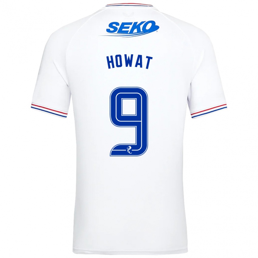 Homem Camisola Kirsty Howat #9 Branco Alternativa 2023/24 Camisa