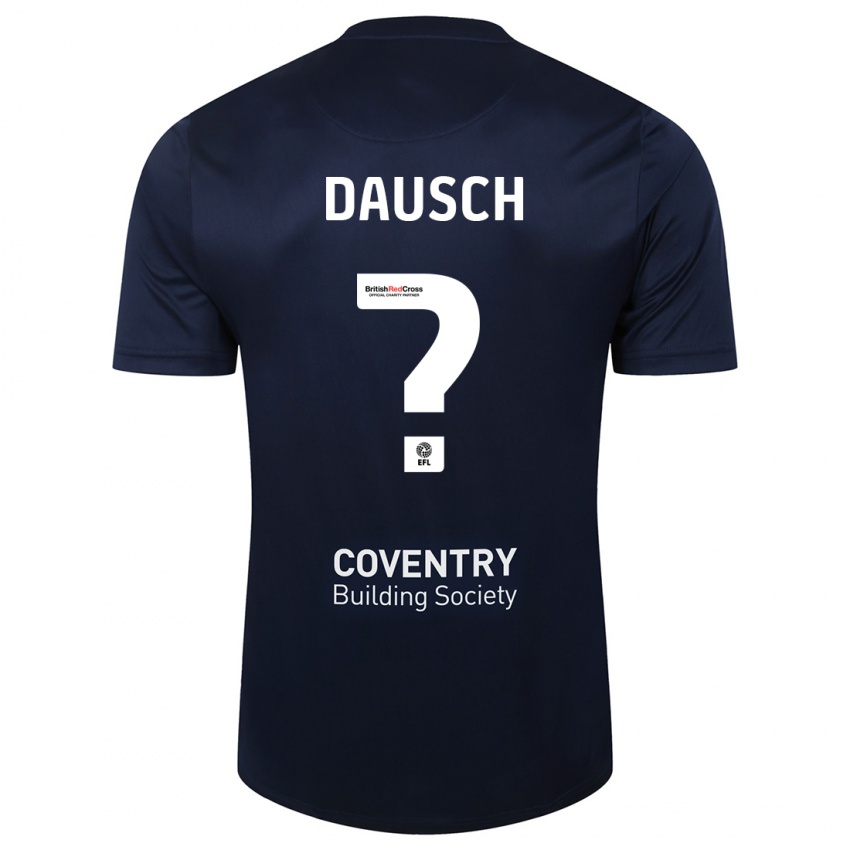 Homem Camisola Aiden Dausch #0 Marinha Vermelha Alternativa 2023/24 Camisa