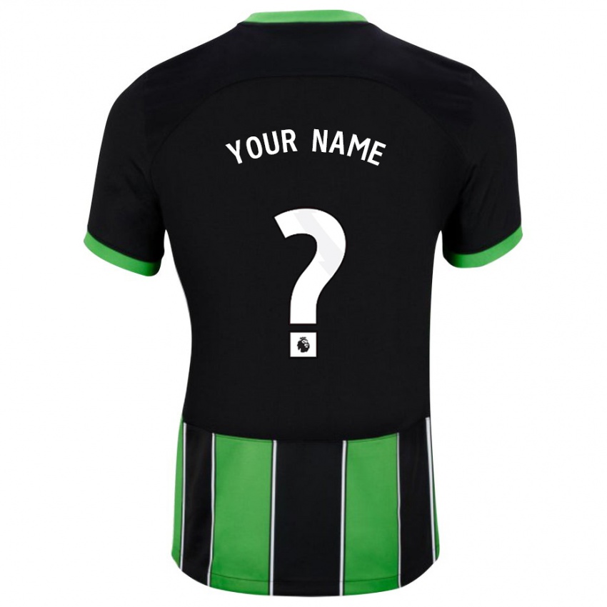 Homem Camisola Seu Nome #0 Preto Verde Alternativa 2023/24 Camisa