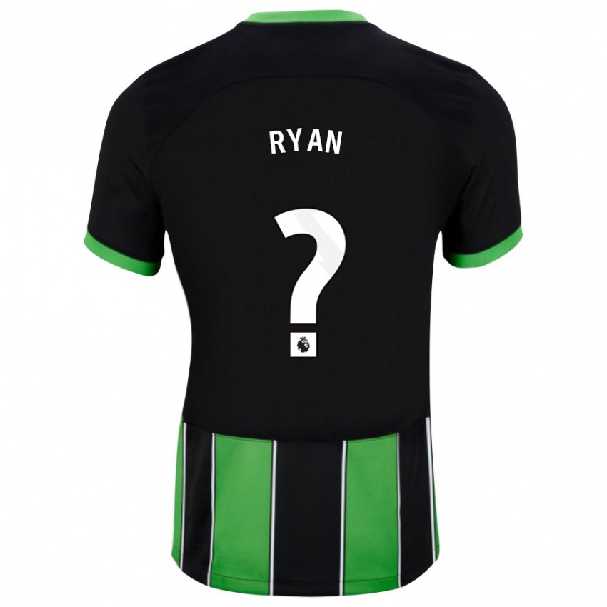 Homem Camisola Kain Ryan #0 Preto Verde Alternativa 2023/24 Camisa