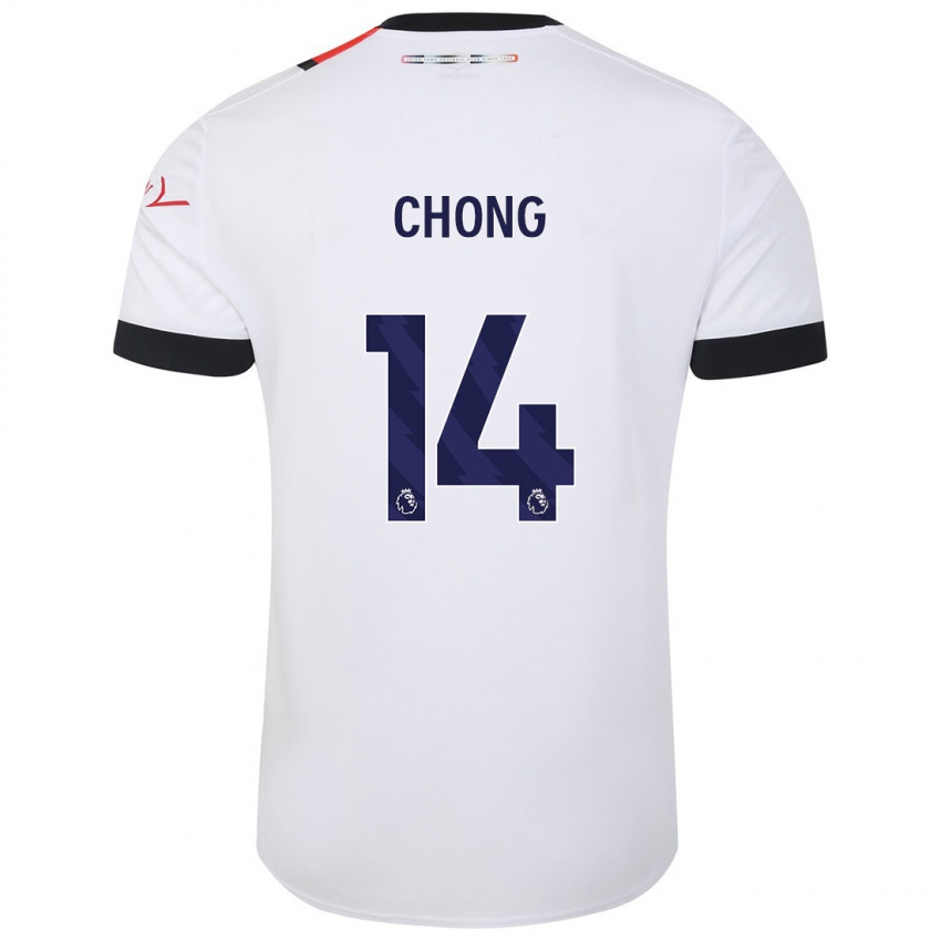 Homem Camisola Tahith Chong #14 Branco Alternativa 2023/24 Camisa