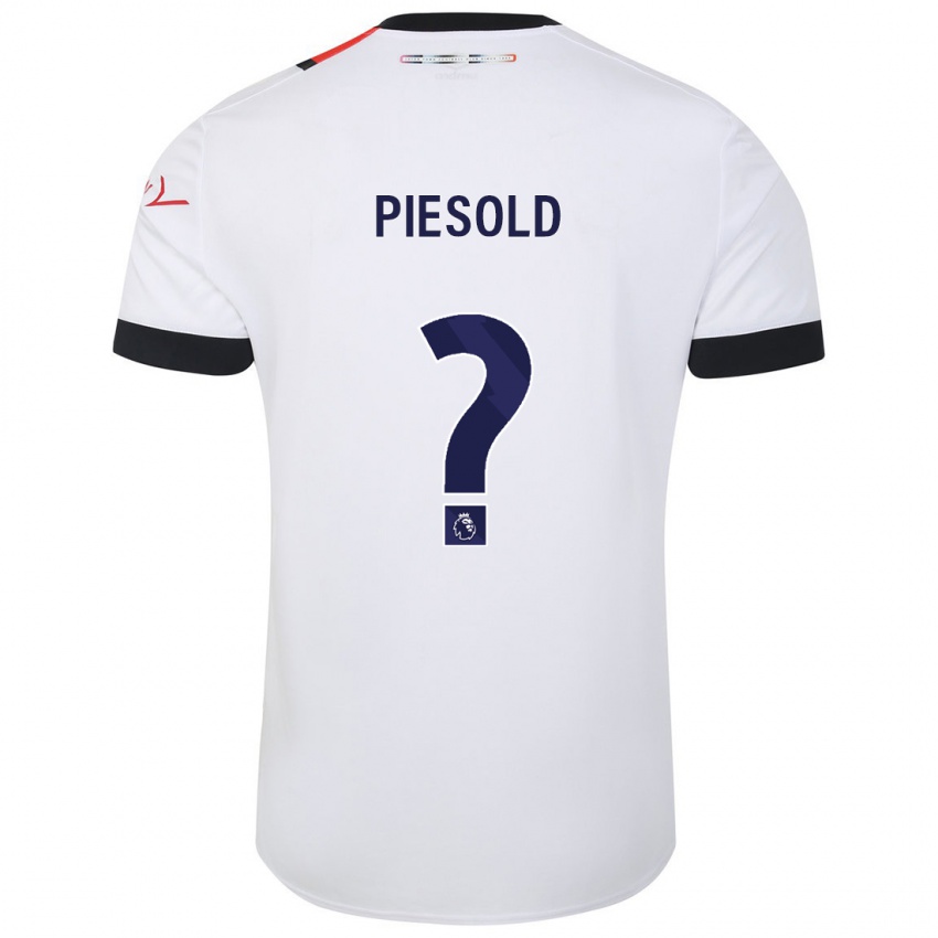 Homem Camisola Axel Piesold #0 Branco Alternativa 2023/24 Camisa