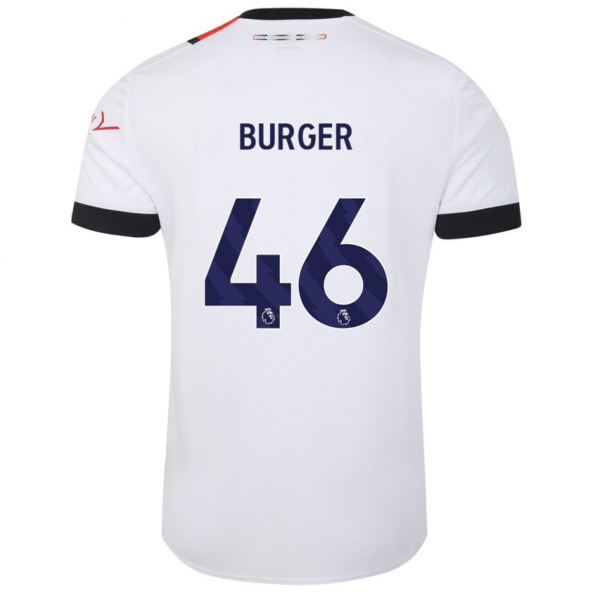 Homem Camisola Jake Burger #46 Branco Alternativa 2023/24 Camisa