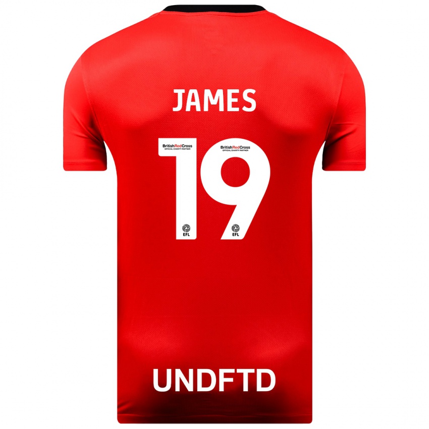 Homem Camisola Jordan James #19 Vermelho Alternativa 2023/24 Camisa