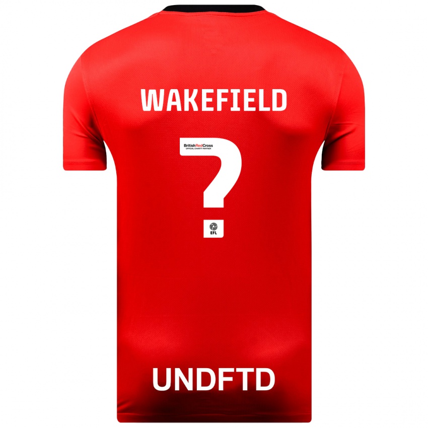 Homem Camisola Kieran Wakefield #0 Vermelho Alternativa 2023/24 Camisa