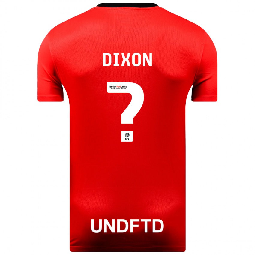 Homem Camisola Junior Dixon #0 Vermelho Alternativa 2023/24 Camisa