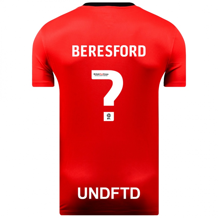 Homem Camisola Ben Beresford #0 Vermelho Alternativa 2023/24 Camisa