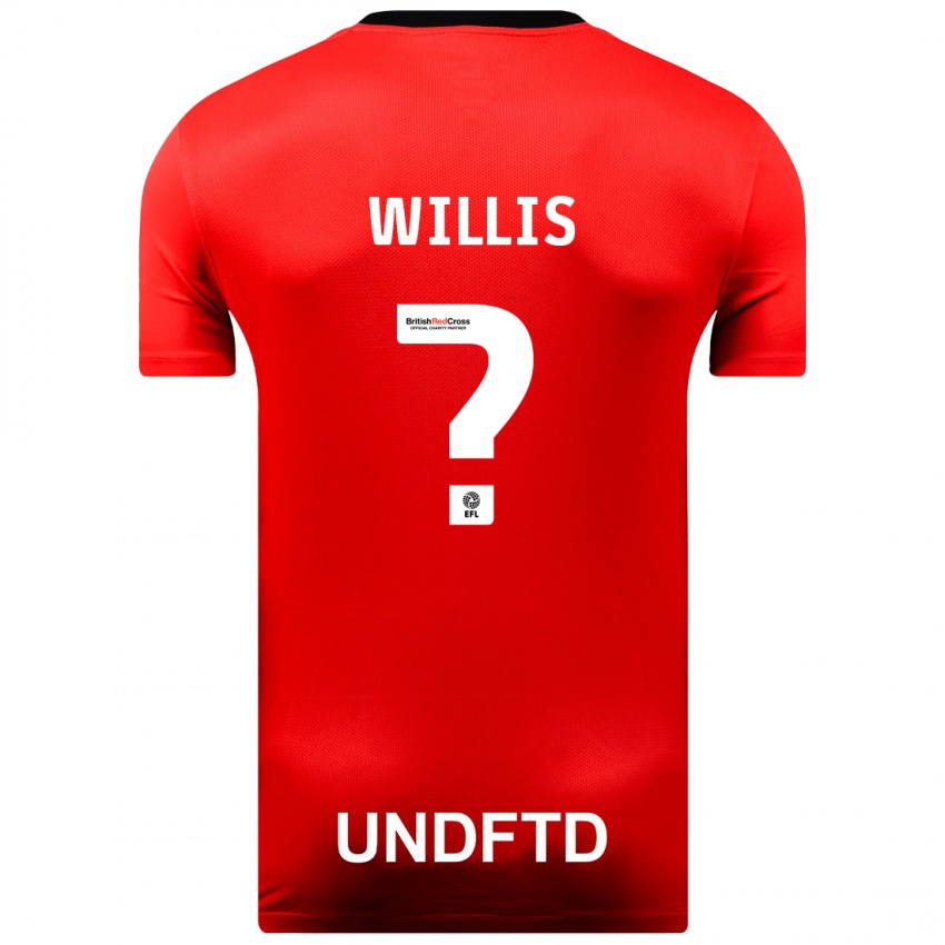 Homem Camisola Zach Willis #0 Vermelho Alternativa 2023/24 Camisa