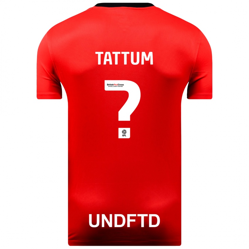 Homem Camisola Frank Tattum #0 Vermelho Alternativa 2023/24 Camisa