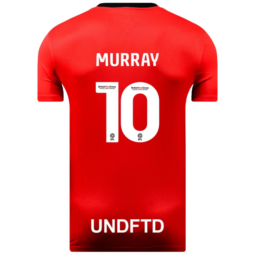 Homem Camisola Christie Murray #10 Vermelho Alternativa 2023/24 Camisa