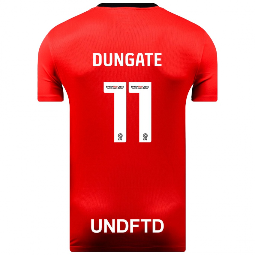 Homem Camisola Katie Dungate #11 Vermelho Alternativa 2023/24 Camisa