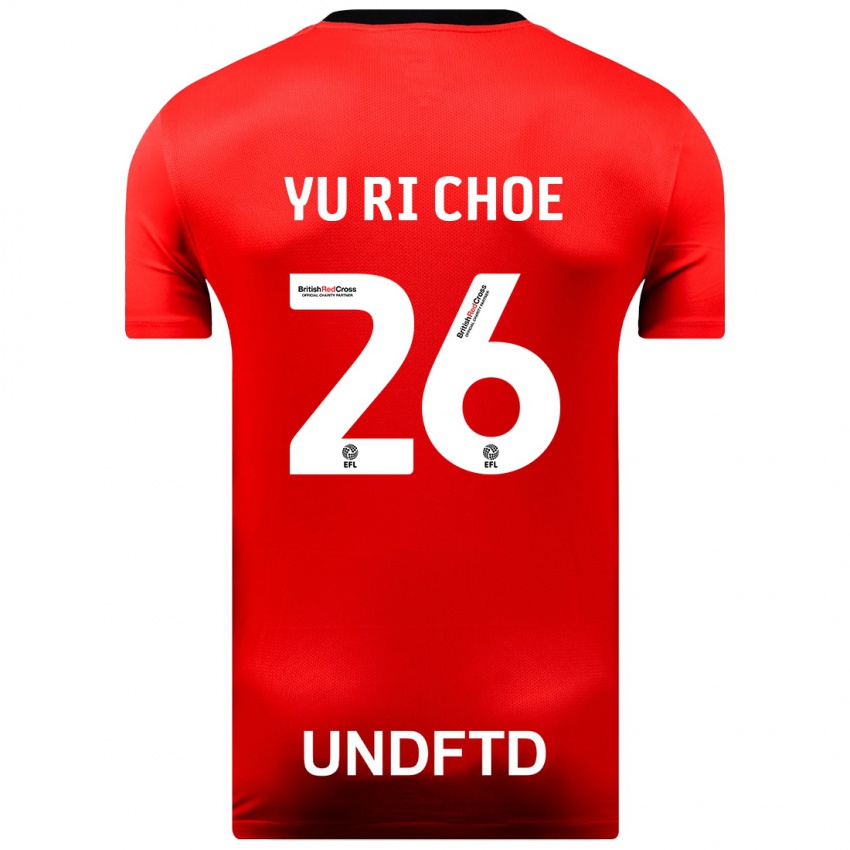 Homem Camisola Yu-Ri Choe #26 Vermelho Alternativa 2023/24 Camisa