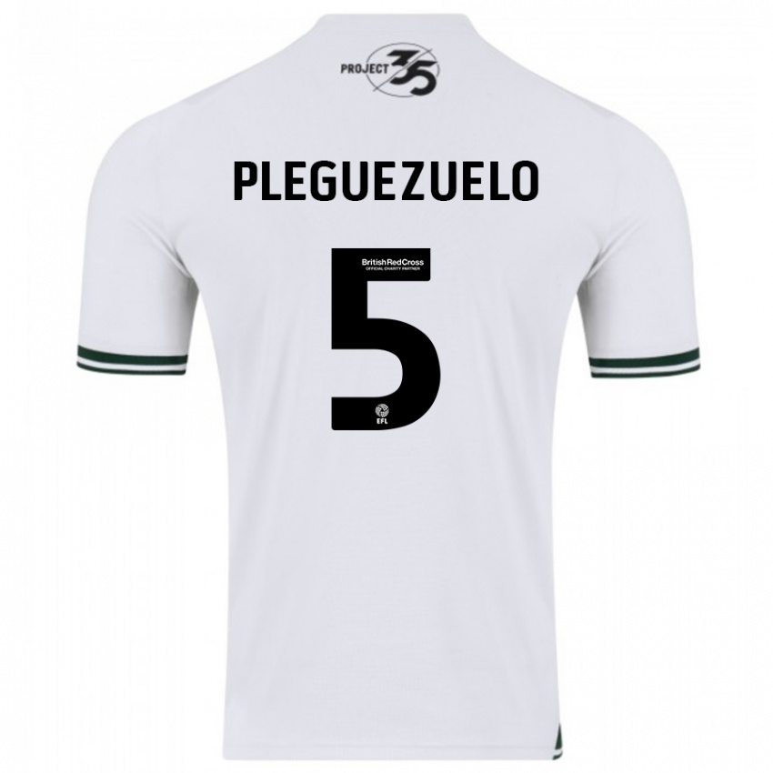 Homem Camisola Julio Pleguezuelo #5 Branco Alternativa 2023/24 Camisa