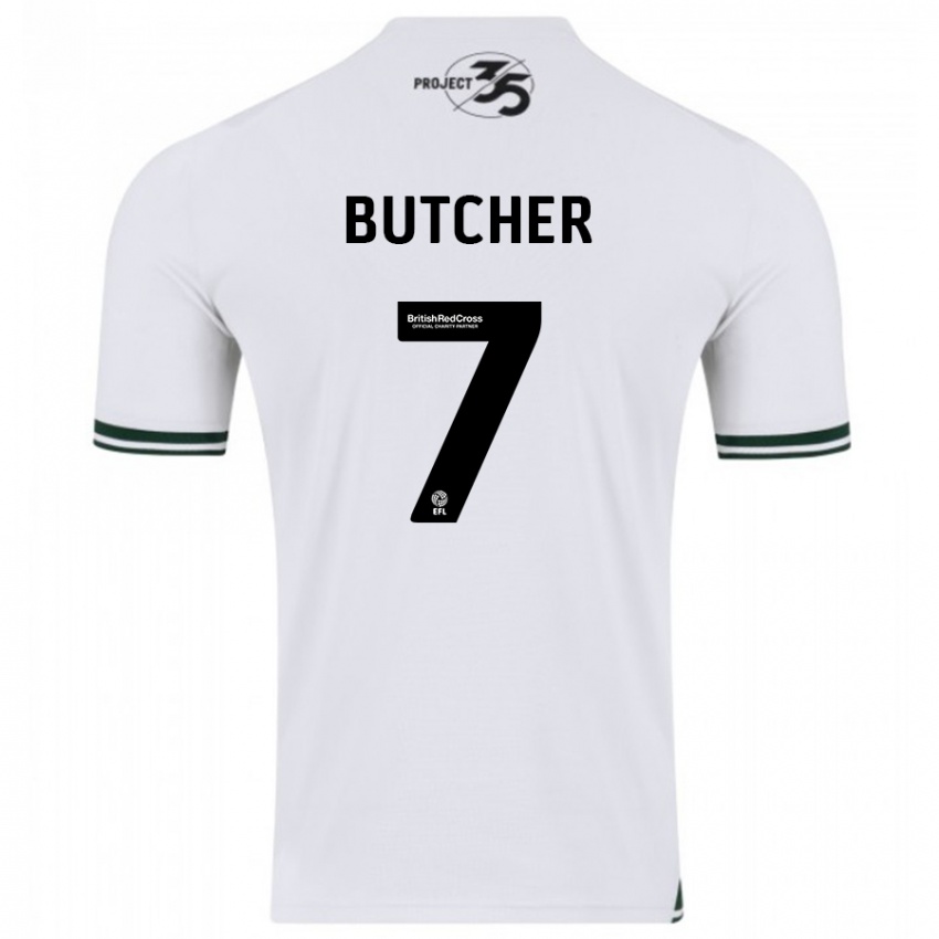 Homem Camisola Matt Butcher #7 Branco Alternativa 2023/24 Camisa