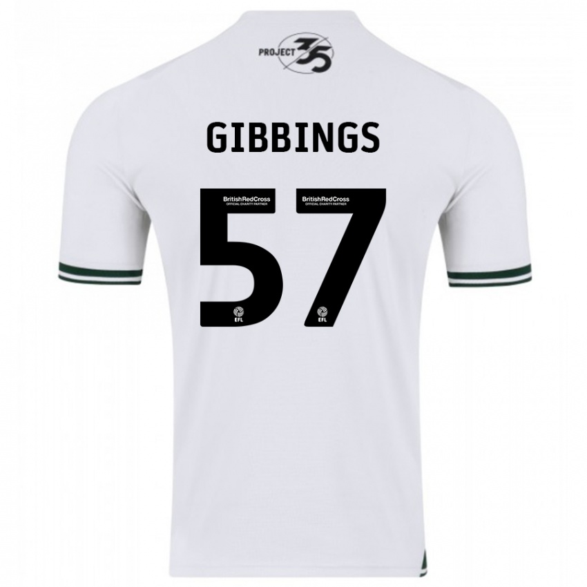 Homem Camisola Cole Gibbings #57 Branco Alternativa 2023/24 Camisa