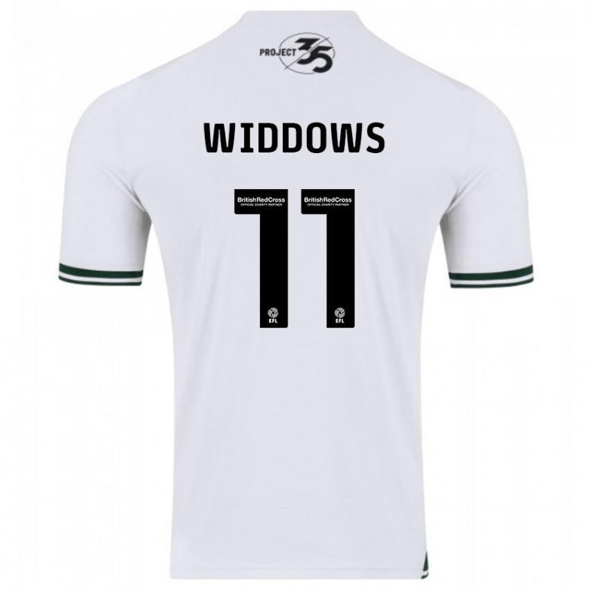 Homem Camisola Jade Widdows #11 Branco Alternativa 2023/24 Camisa