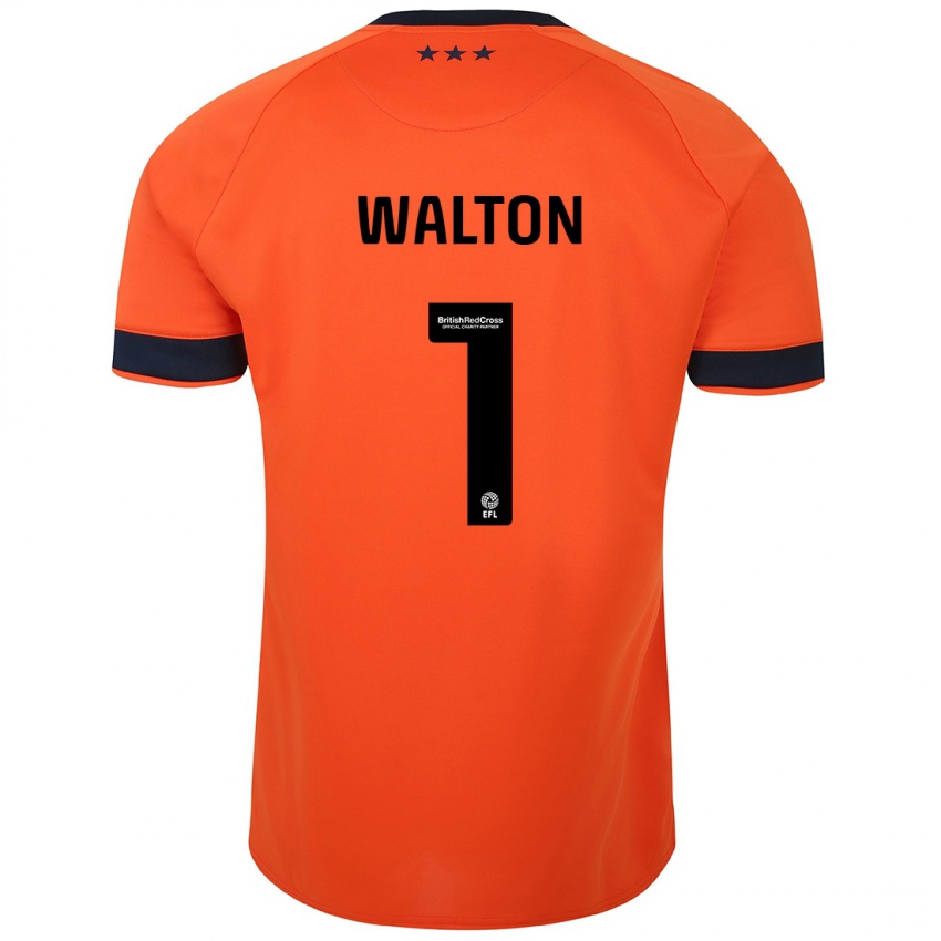Homem Camisola Christian Walton #1 Laranja Alternativa 2023/24 Camisa