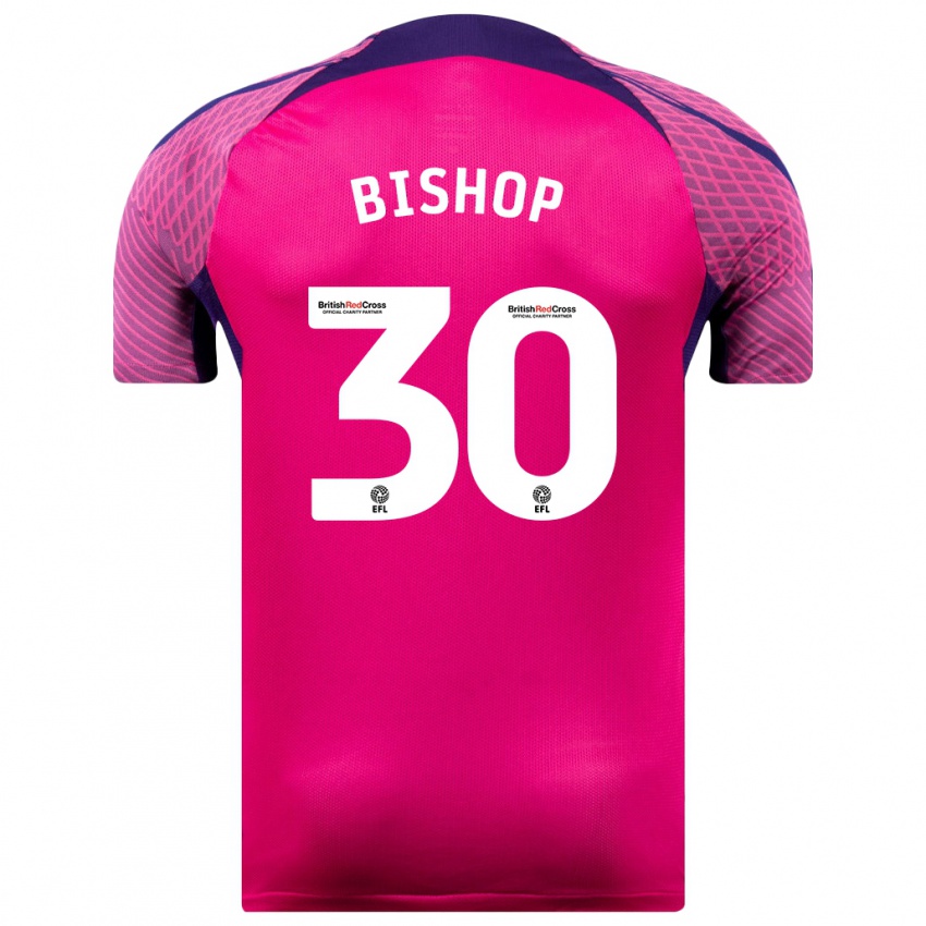 Homem Camisola Nathan Bishop #30 Roxo Alternativa 2023/24 Camisa