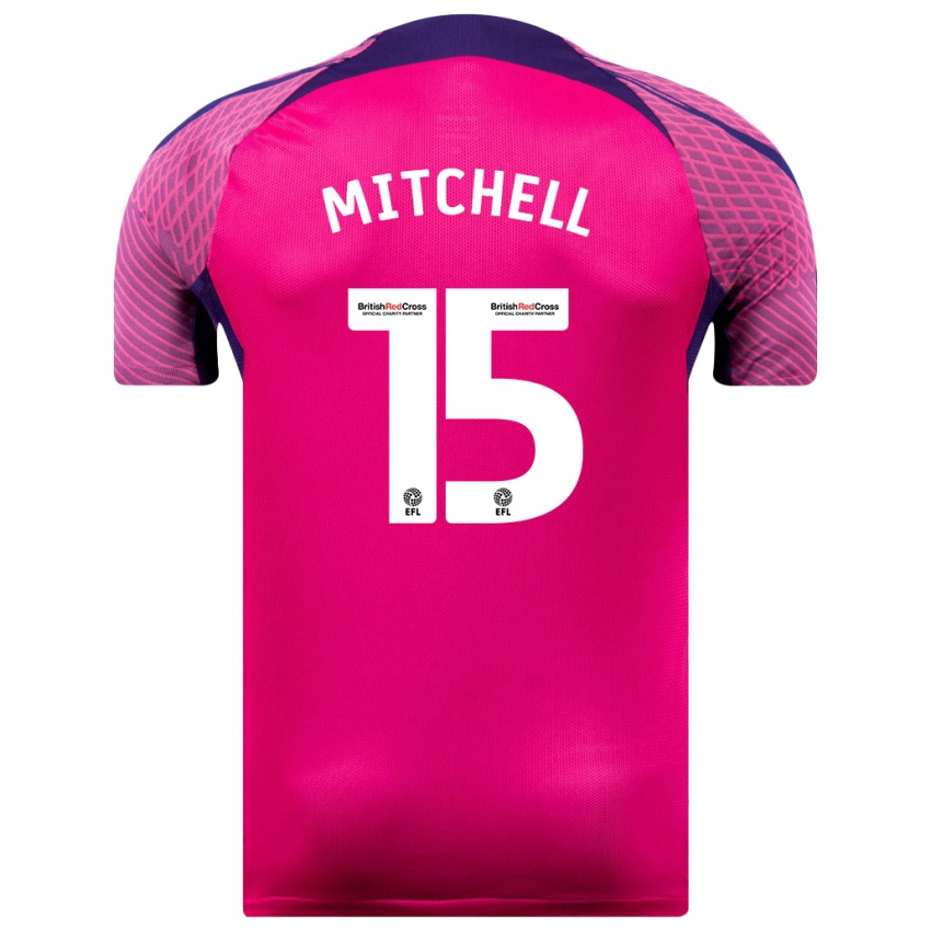 Homem Camisola Cuba Mitchell #15 Roxo Alternativa 2023/24 Camisa