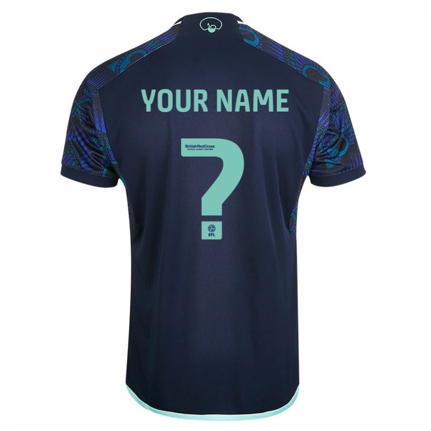 Homem Camisola Seu Nome #0 Azul Alternativa 2023/24 Camisa