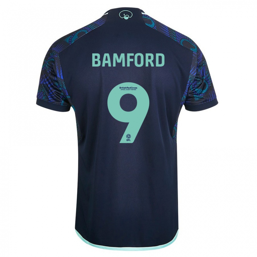 Homem Camisola Patrick Bamford #9 Azul Alternativa 2023/24 Camisa