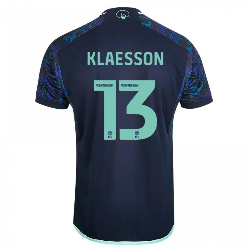 Homem Camisola Kristoffer Klaesson #13 Azul Alternativa 2023/24 Camisa