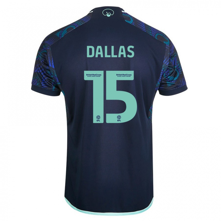 Homem Camisola Stuart Dallas #15 Azul Alternativa 2023/24 Camisa