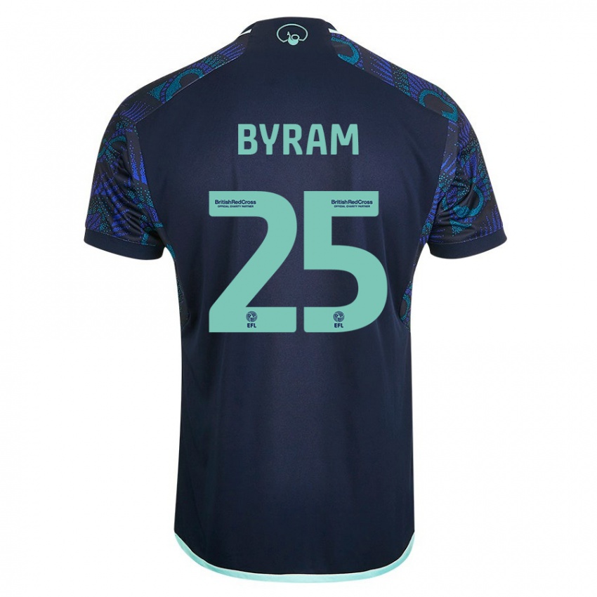 Homem Camisola Sam Byram #25 Azul Alternativa 2023/24 Camisa