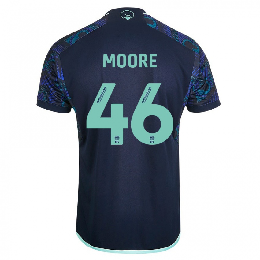 Homem Camisola Kris Moore #46 Azul Alternativa 2023/24 Camisa