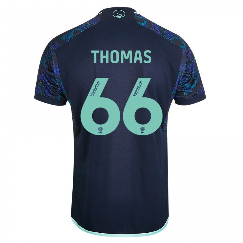 Homem Camisola Luca Thomas #66 Azul Alternativa 2023/24 Camisa