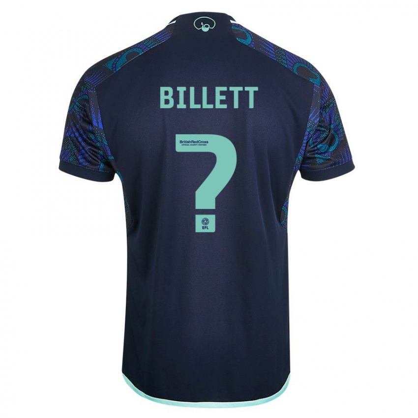 Homem Camisola Joe Billett #0 Azul Alternativa 2023/24 Camisa