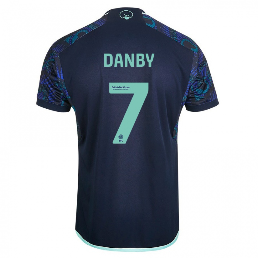 Homem Camisola Sarah Danby #7 Azul Alternativa 2023/24 Camisa