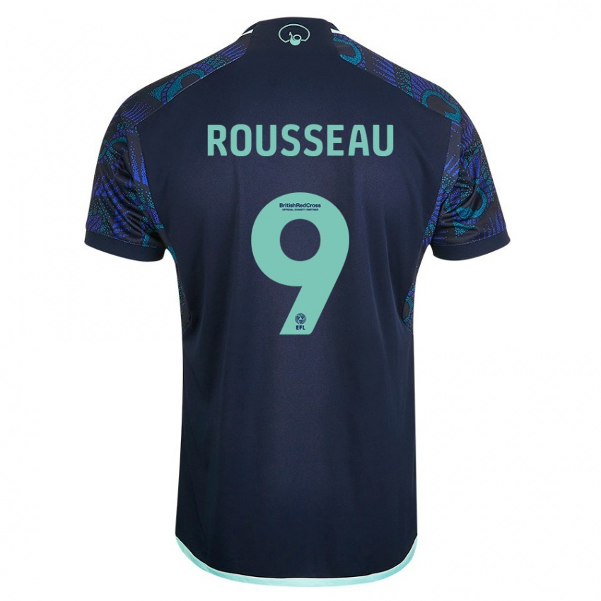 Homem Camisola Jess Rousseau #9 Azul Alternativa 2023/24 Camisa