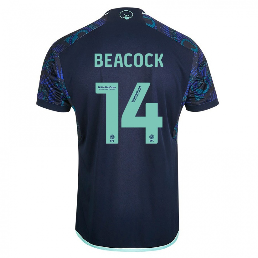 Homem Camisola Molly Beacock #14 Azul Alternativa 2023/24 Camisa