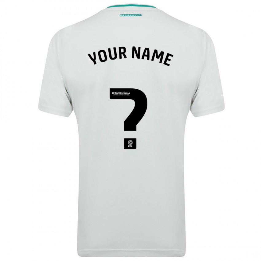 Homem Camisola Seu Nome #0 Branco Alternativa 2023/24 Camisa