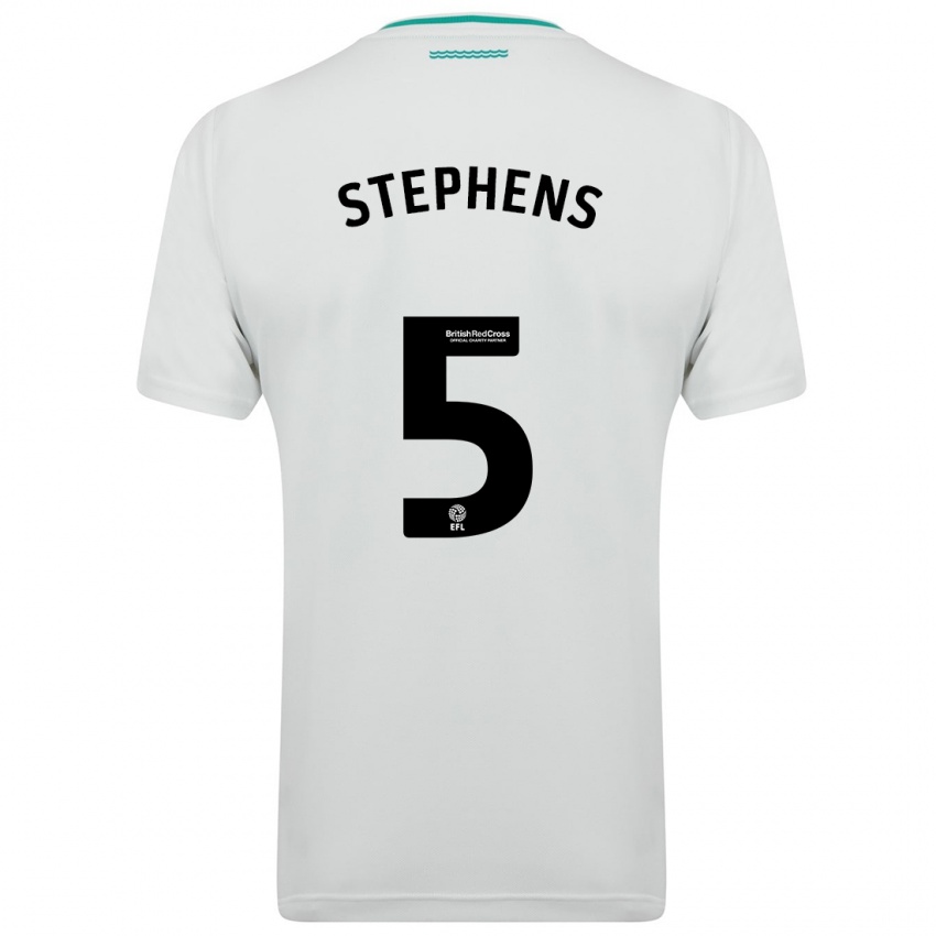 Homem Camisola Jack Stephens #5 Branco Alternativa 2023/24 Camisa