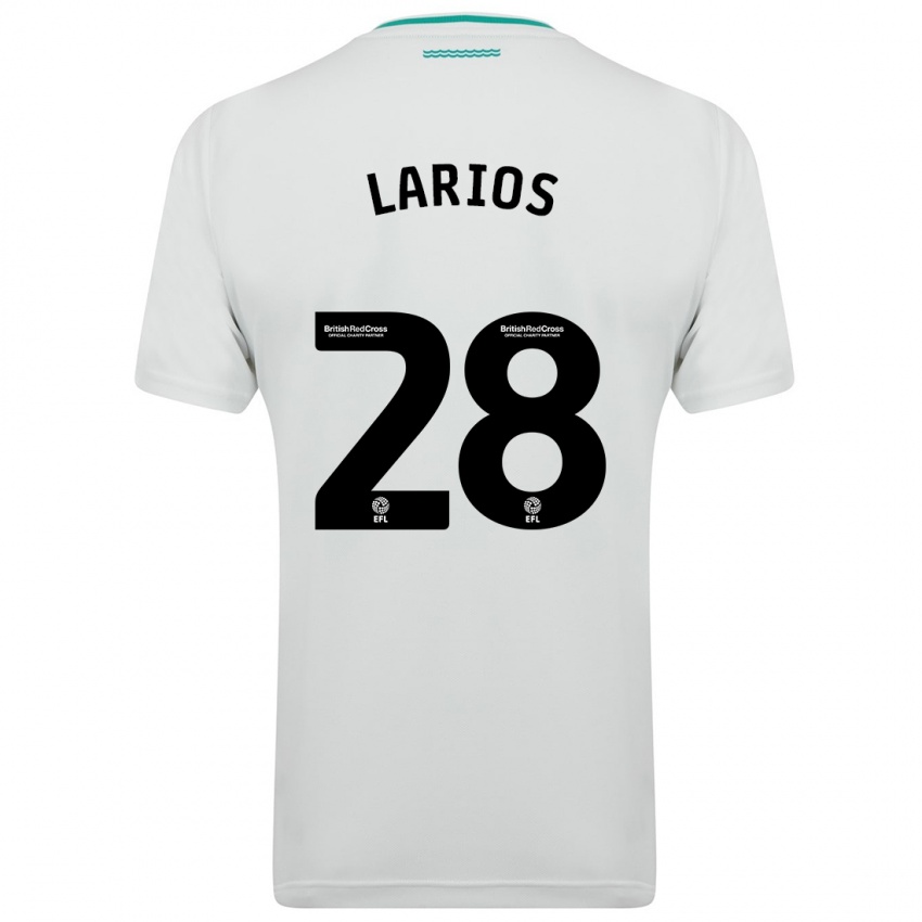 Homem Camisola Juan Larios #28 Branco Alternativa 2023/24 Camisa