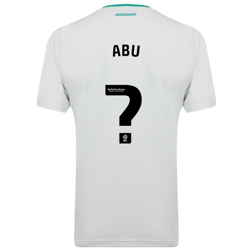 Homem Camisola Derrick Abu #0 Branco Alternativa 2023/24 Camisa