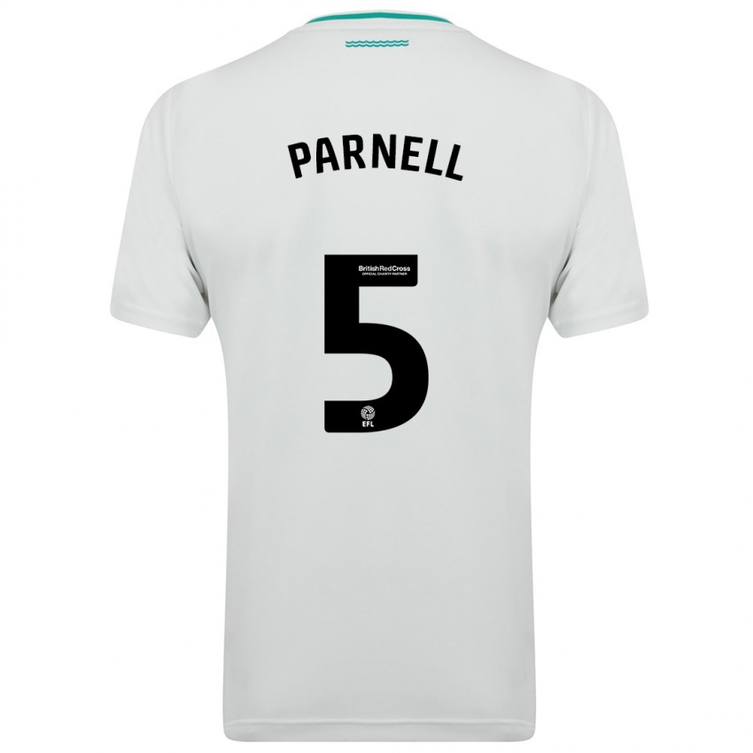 Homem Camisola Rosanna Parnell #5 Branco Alternativa 2023/24 Camisa