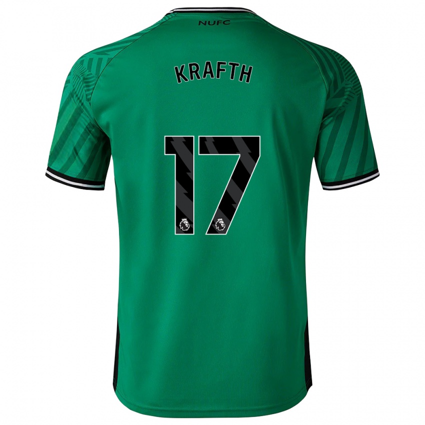 Homem Camisola Emil Krafth #17 Verde Alternativa 2023/24 Camisa