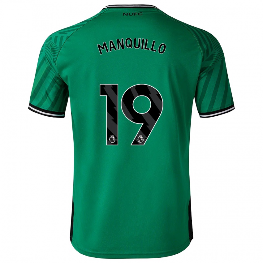 Homem Camisola Javier Manquillo #19 Verde Alternativa 2023/24 Camisa