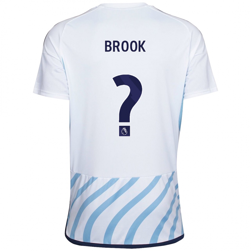 Homem Camisola Will Brook #0 Branco Azul Alternativa 2023/24 Camisa